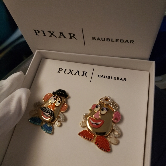 BAUBLEBAR X PIXAR MR & MRS PATATO HEAD CRYSTAL EARRINGS NIB - Picture 2 of 4